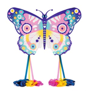 Cerf-Volant Papillon Avec Ligne De 100 M Et Poignée - Jouet Extérieur Pour Enfants Et Adultes - Motif Coloré
