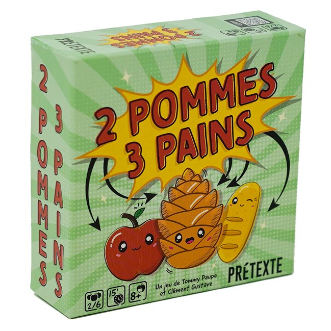 Jeu d'annonce 2 pommes et 3 pains