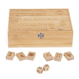 Jeu de Mahjong en bois