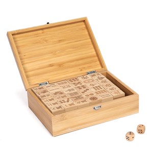 Jeu de Mahjong en bois