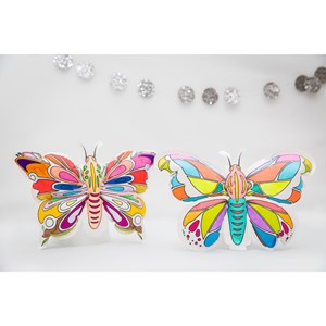 Papillons gonflables à colorier