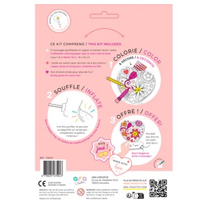 Coloriages gonflables Créarts Cœurs