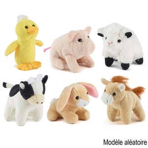 Peluche mini animaux de la ferme