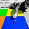 Tapis de jeu pour billes Game Plak' Bleu