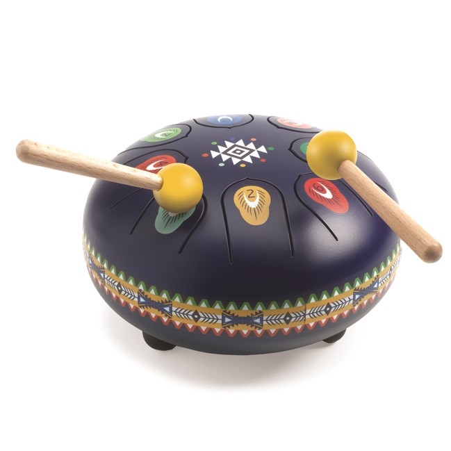 Tongue drum tambour en métal pour enfant Djeco