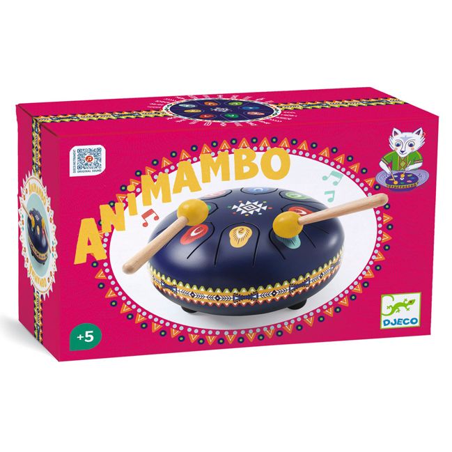 Tambour à Main En Forme De Lunettes - Instrument De Percussion Double Face Pour Enfants - Musique ORFF, éveil Musical - 10