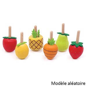 Toupie fruit en bois