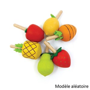 Toupie fruit en bois