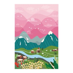 Puzzle 4 paysages 1000 pièces