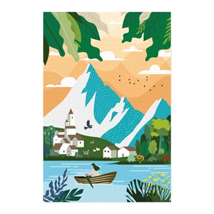 Puzzle 4 paysages 1000 pièces