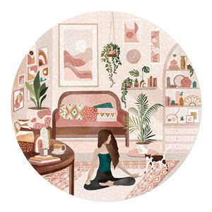 Puzzle rond relaxation 1000 pièces