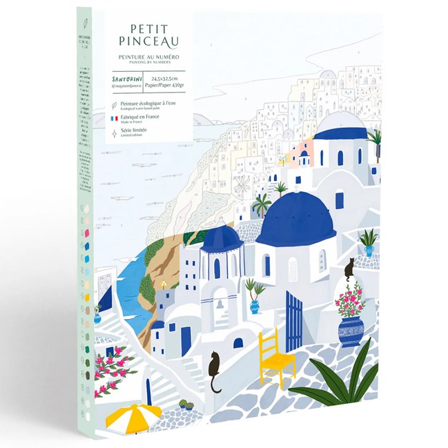 Peinture au numéro Santorin