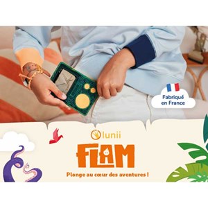Lunii FLAM baladeur interactif avec coque de protection nomade et cordon