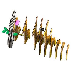 Maquette 3D animaux en carton Eugy Girafe