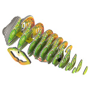 Maquette 3D animaux en carton Eugy Caméléon