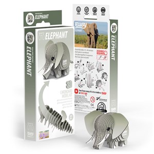Maquette 3D animaux en carton Eugy Eléphant