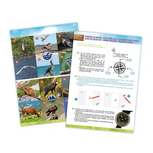 Kit explorateur nature pour enfant jumelles boussole lampe frontale podomètre 