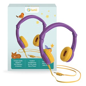 Casque audio compatible Ma Fabrique à histoires et FLAM Lunii Violet