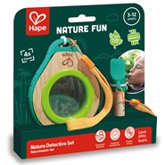 Loupe pour enfant grossissement X4 et sifflet bambou et bioplatique Hape