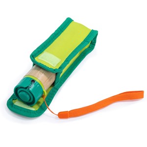 Lampe de poche manuelle pour enfants bambou et bioplastique sans piles Hape