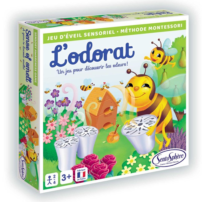 Coffret L'odorat jeu d'éveil sensoriel découverte des odeurs méthode Montessori