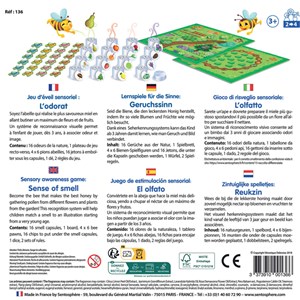 Coffret L'odorat jeu d'éveil sensoriel découverte des odeurs méthode Montessori