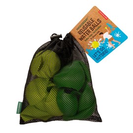 12 bombes à eau réutilisables en silicone avec filet