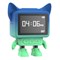 Dancing Clock réveil dansant personnalisable et rechargeable pour enfant MOB Bleu