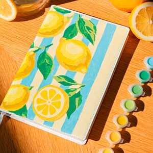 Carnet à peindre Notebook peinture au numéro Citron