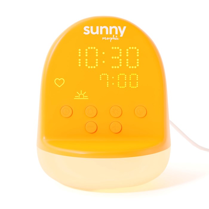 Morphée Sunny réveil enfant pensées positives musiques douces défis et veilleuse