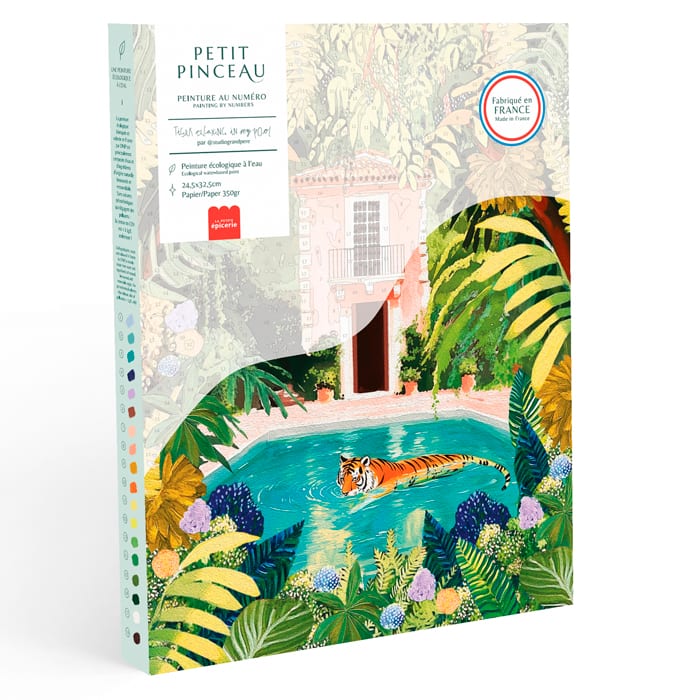TISHIRON Peinture par numéros Adultes, Forêt Peinture par Numéros Kit pour Adultes, DIY Peinture Acrylique avec Feuilles Tombées sur Toile pour la Décoration Murale à la Maison 40x50cm (sans Cadre
