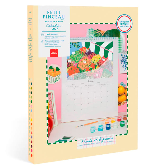 Petit pinceau - calendrier à peindre
