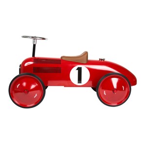 Voiture porteur en métal rouge