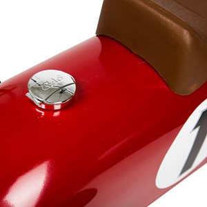 Voiture porteur en métal rouge