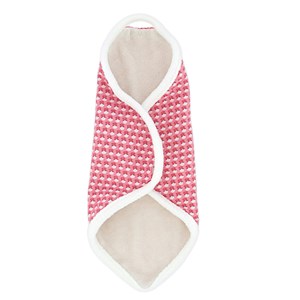 Doudou beige-motifs rose coton bio