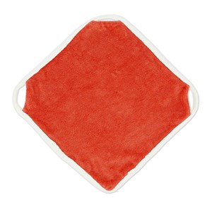 Doudou gris-orange coton bio