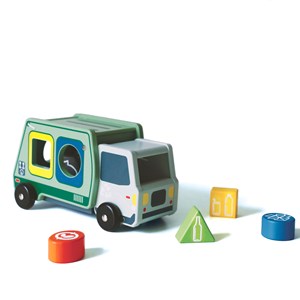 Camion de poubelle boîte à formes