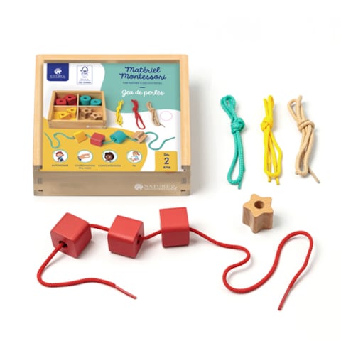 Jeu du serpent de la soustraction perles en nylon Montessori - Nienhuis Jeu du serpent de la soustraction perles en nylon Montessori - Nienhuis