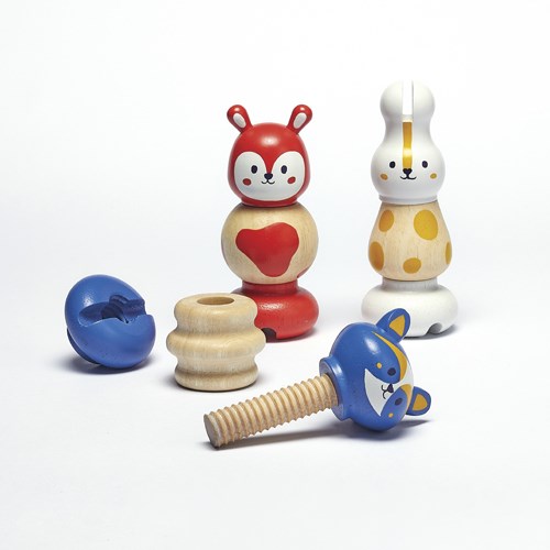 Nature & Découvertes - Jeu animaux à visser Galopins des bois