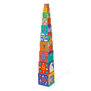Tour de cubes animaux sauvages