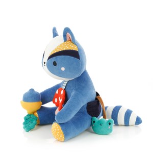 Peluche d'activités Gaston raton laveur