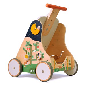 Chariot de marche multi-activités bois