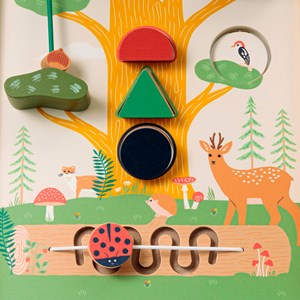 Chariot de marche multi-activités bois