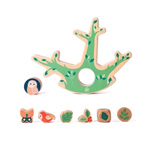 Jeu d'équilibre arbre en bois