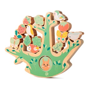 Jeu d'équilibre arbre en bois