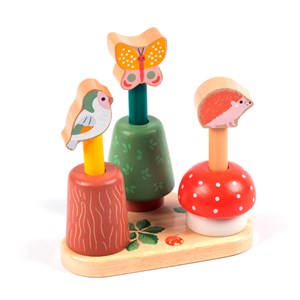 Petits animaux bondissants en bois