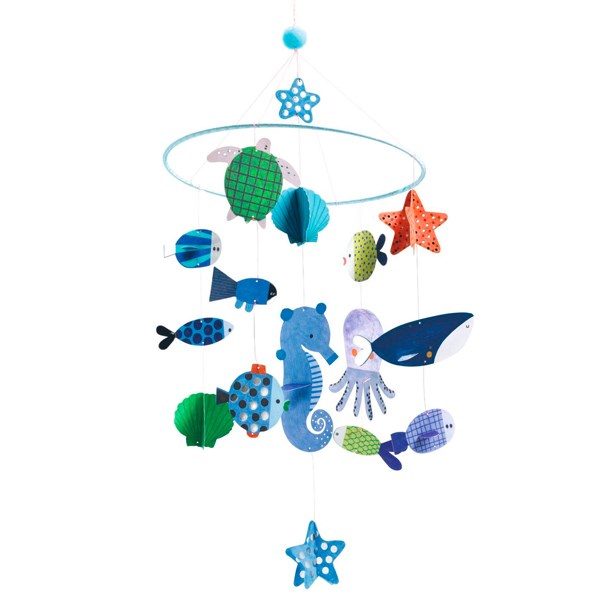 Djeco - Mobile animaux marins en carton