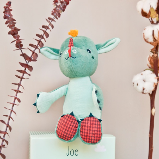 Jouet en peluche cheval dragon blanc pour enfant, cadeau d'anniversaire  pour bébé