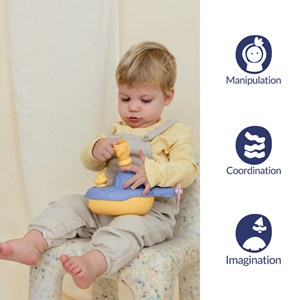 Jouet de bain recyclé sous-marin