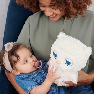 Peluche veilleuse chouette apaisante